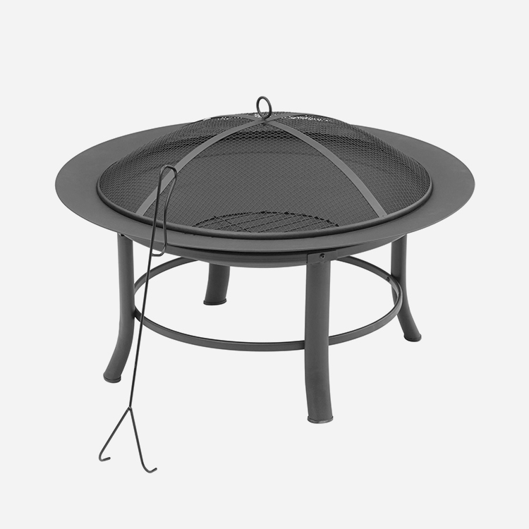 28 '' Кръгло дървено изгаряне на вътрешен двор Firebowl