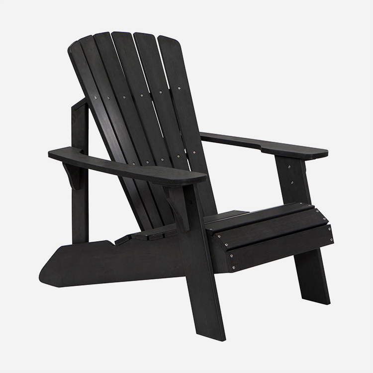 Външен стол Adirondack от резинова дървесина