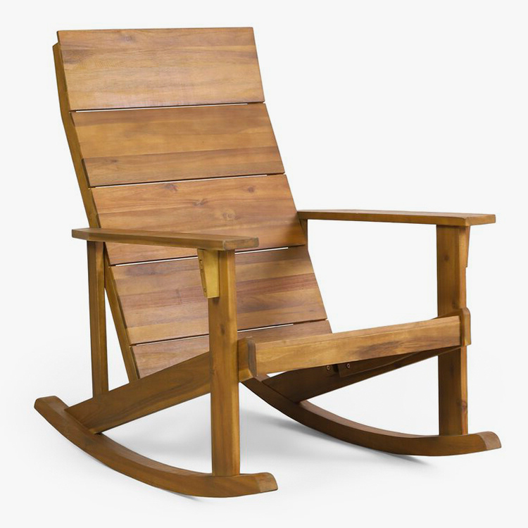 Люлеещ се стол Adirondack от масивно дърво